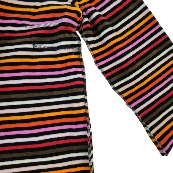 Sonia Rykiel Multicolor Striped Velour Cardigan - Picture 3 of 7